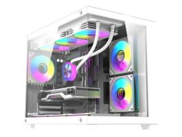 DarkFlash B275 PRO számítógépház (fehér) + 6 ventilátor (B275 PRO WHT +6F)